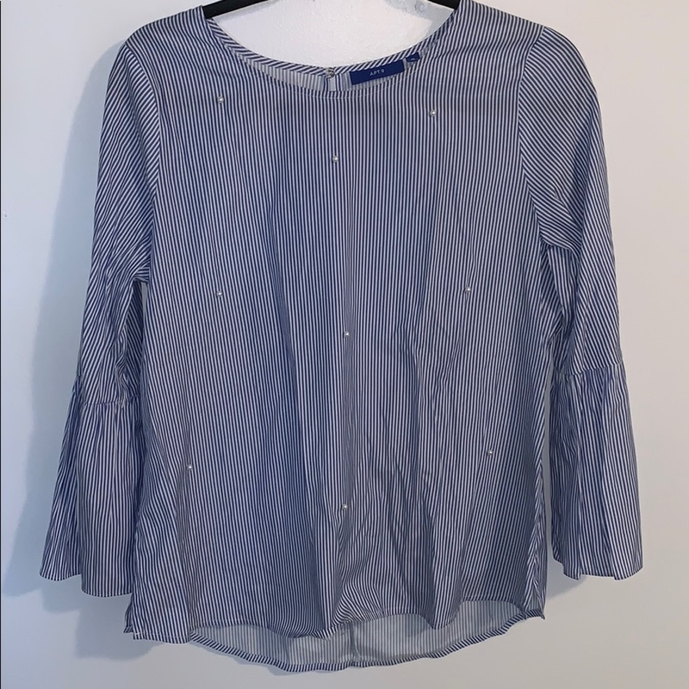 Apt. 9 pearl-studded blouse